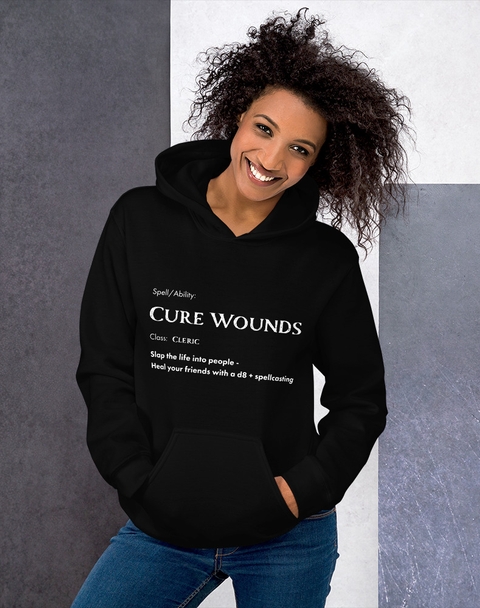 <p>Cure Wounds <span class="text-dnd-red">Hoodie</span></p>
