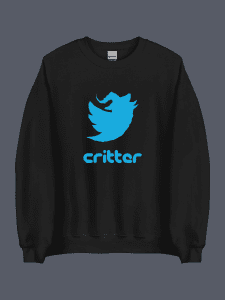 Critter Sweatshirt Black