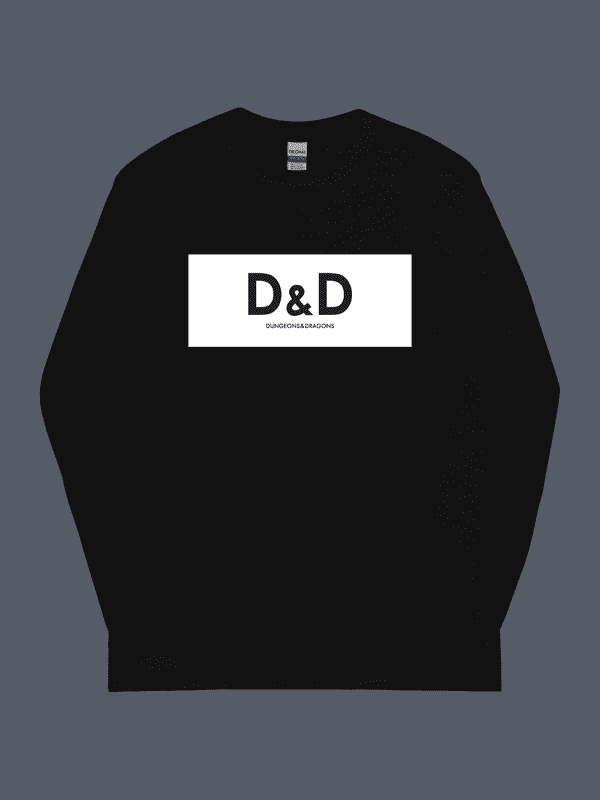 Designer DnD Long Sleeve Tee Black
