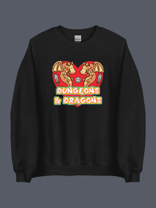 Pixel Heart Sweatshirt Black