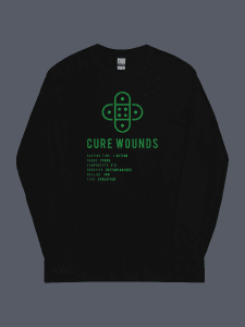 Cure Wounds Long Sleeve Tee Black