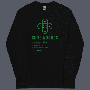 Cure Wounds Long Sleeve Tee Black