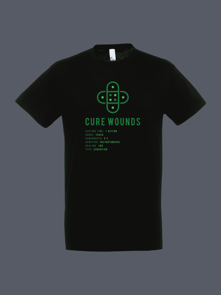 Cure Wounds Tshirt Black