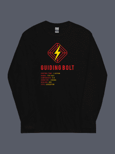 Guiding Bolt Long Sleeve Tee Black