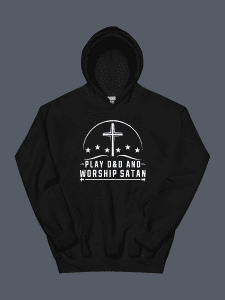 Play DnD & Worship Satan Hoodie Black
