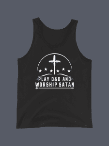 Play DnD & Worship Satan Vest Black