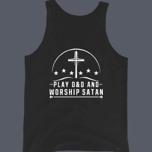 Play DnD & Worship Satan Vest Black
