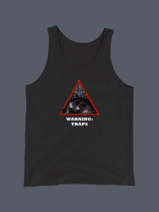 Warning Traps Black Vest