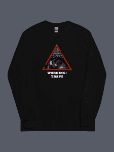 Warning Traps Long Sleeve Tee Black