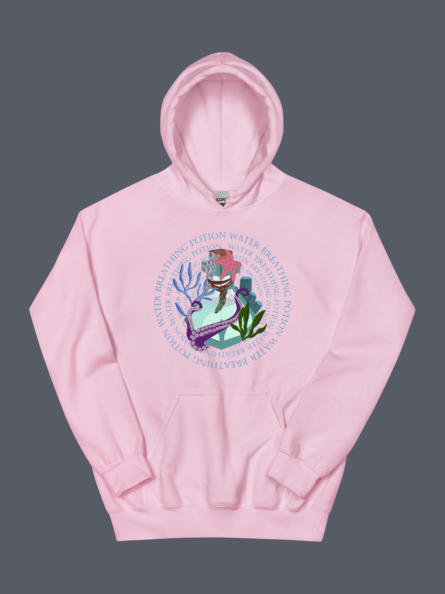 Water Breathing Potion Hoodie Pink