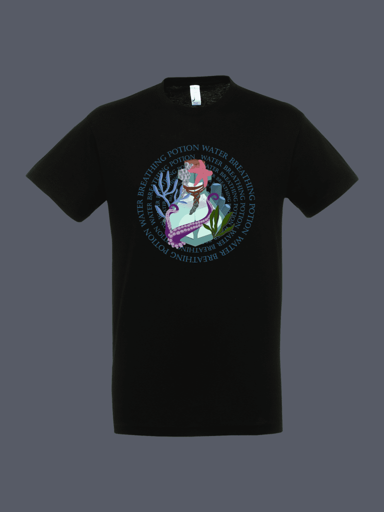 Water Breathing potion tshirt Black