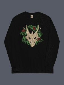 Wreath Of The Dragon long Sleeve Tee Black