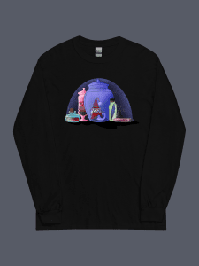 Grumpy Gnome Long Sleeve Tee Black
