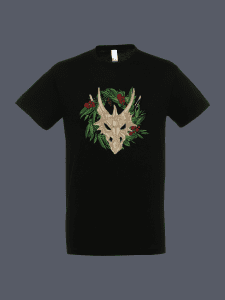 Wreath of the dragon tshirt black