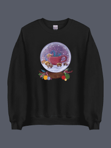 Snow Globe Sweatshirt Black