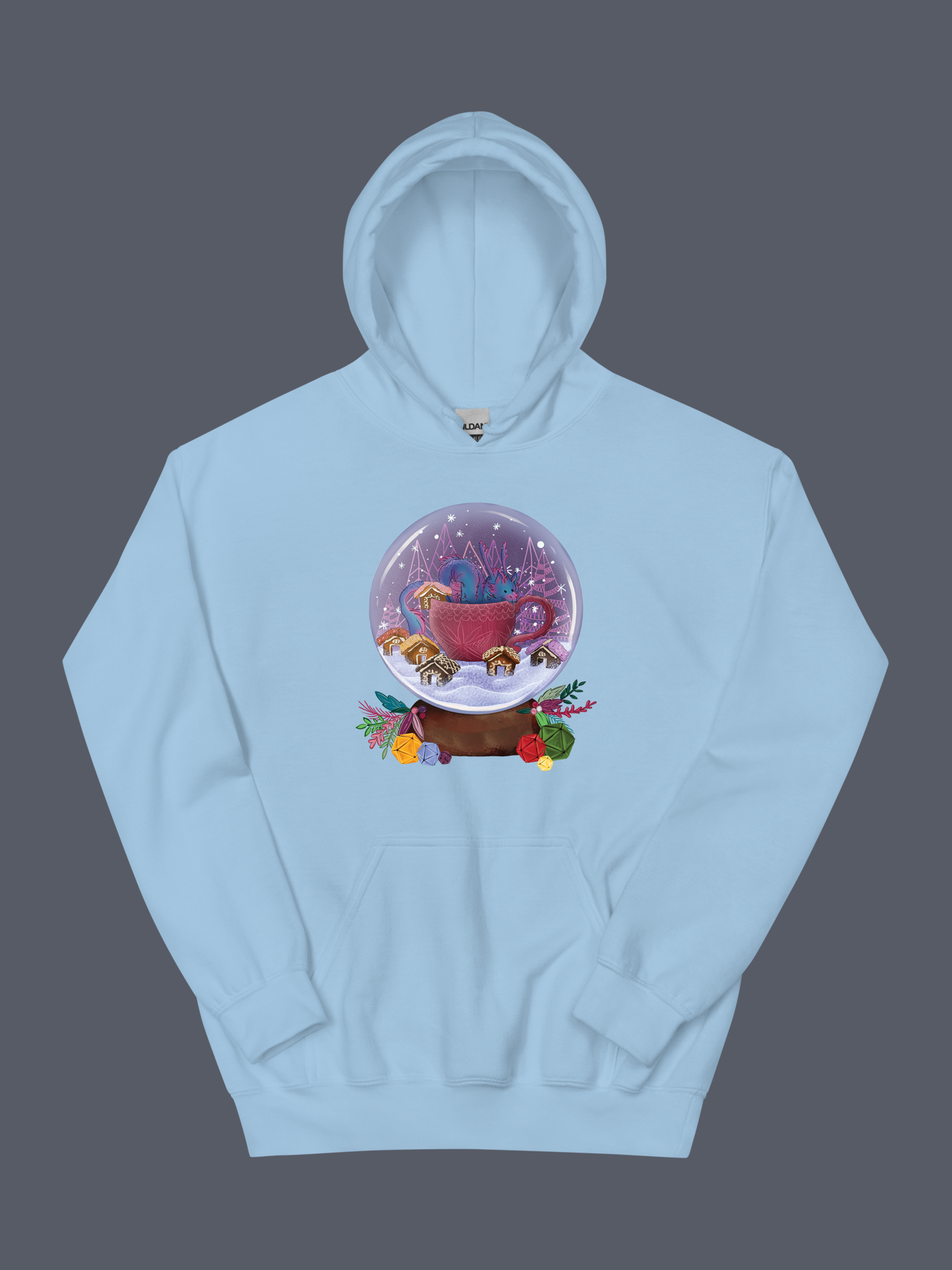 Snow Globe Hoodie Blue