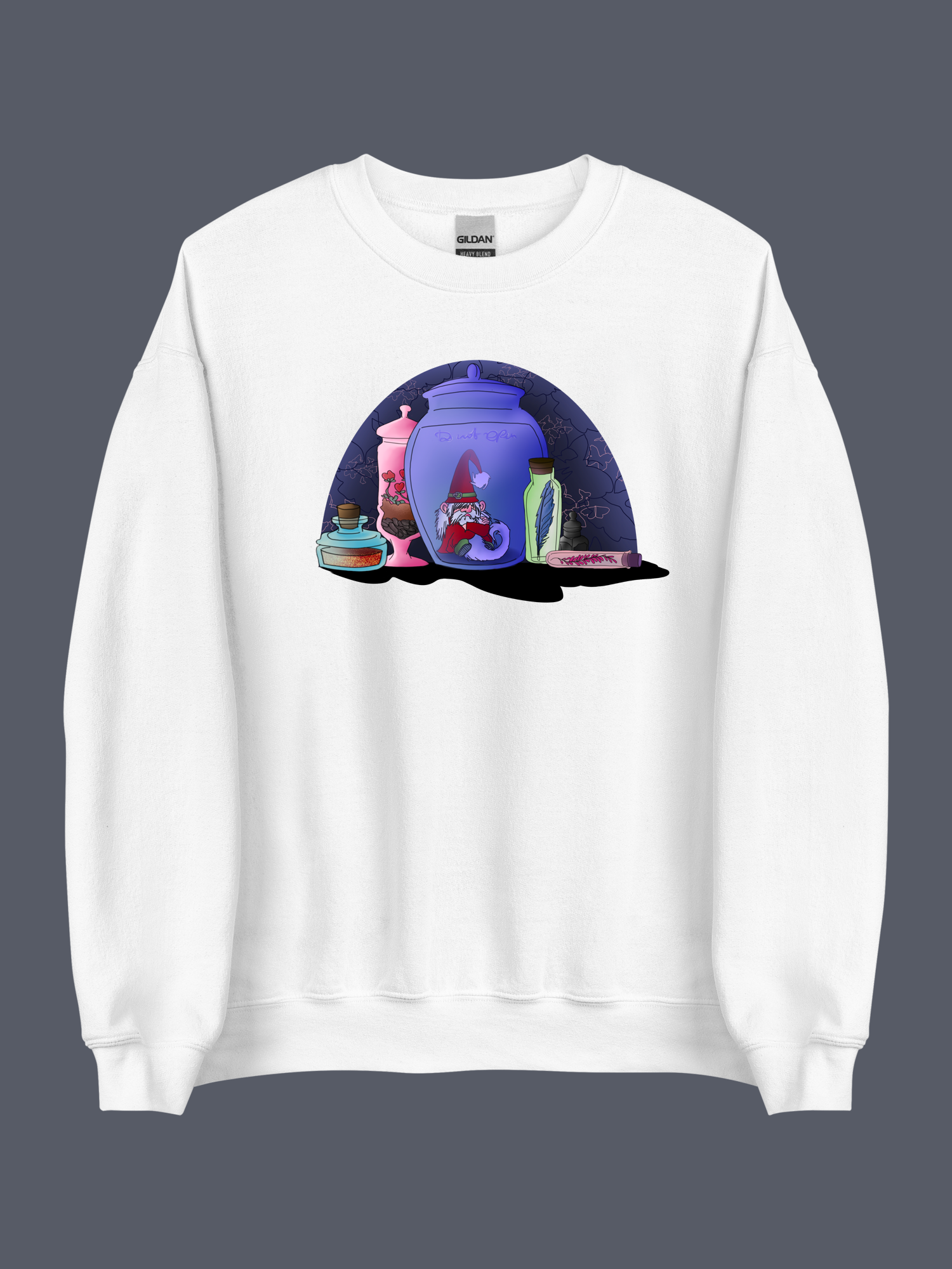 Grumpy Gnome Sweatshirt White