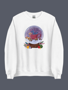 Snow Globe Sweatshirt White