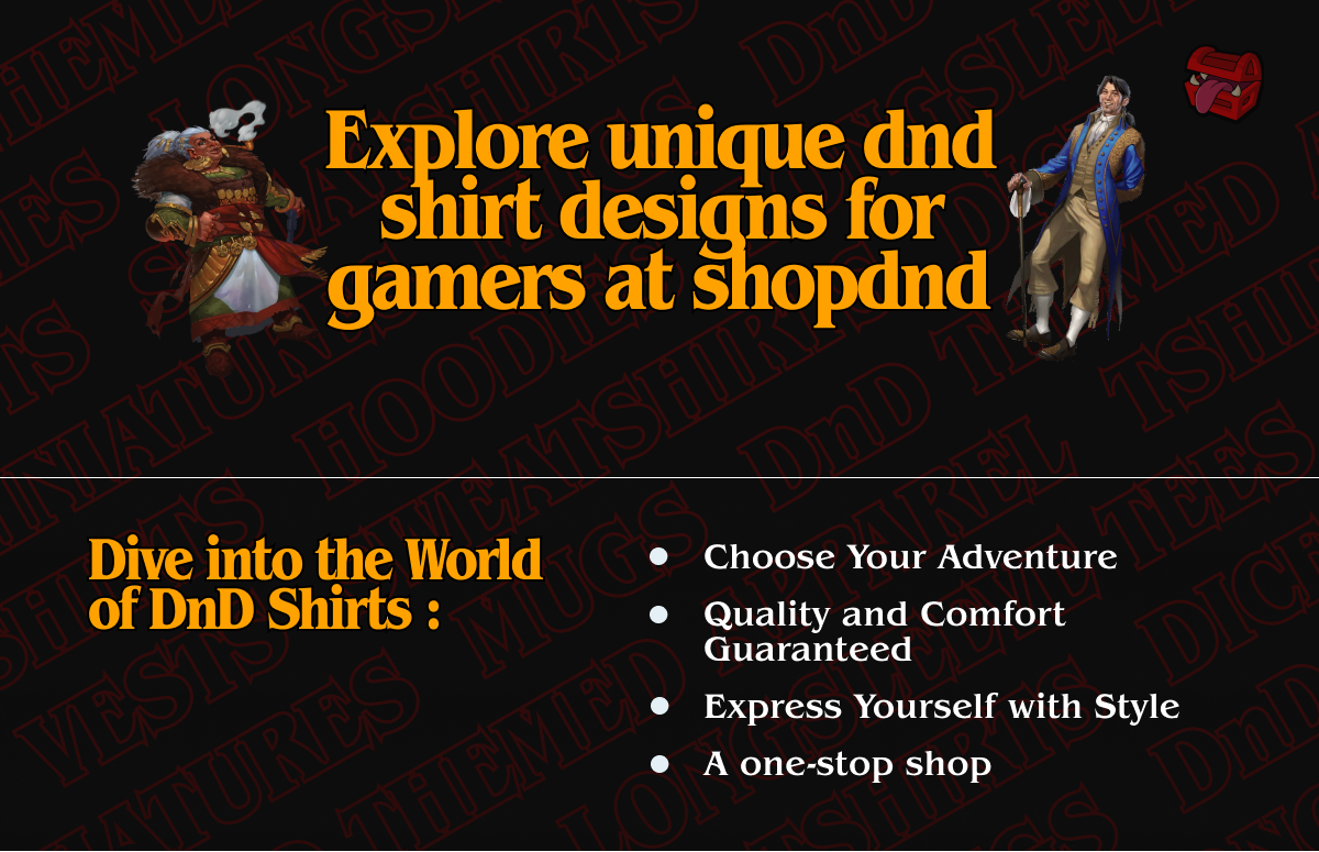 Explore unique dnd shirt designs for gamers at shopdnd