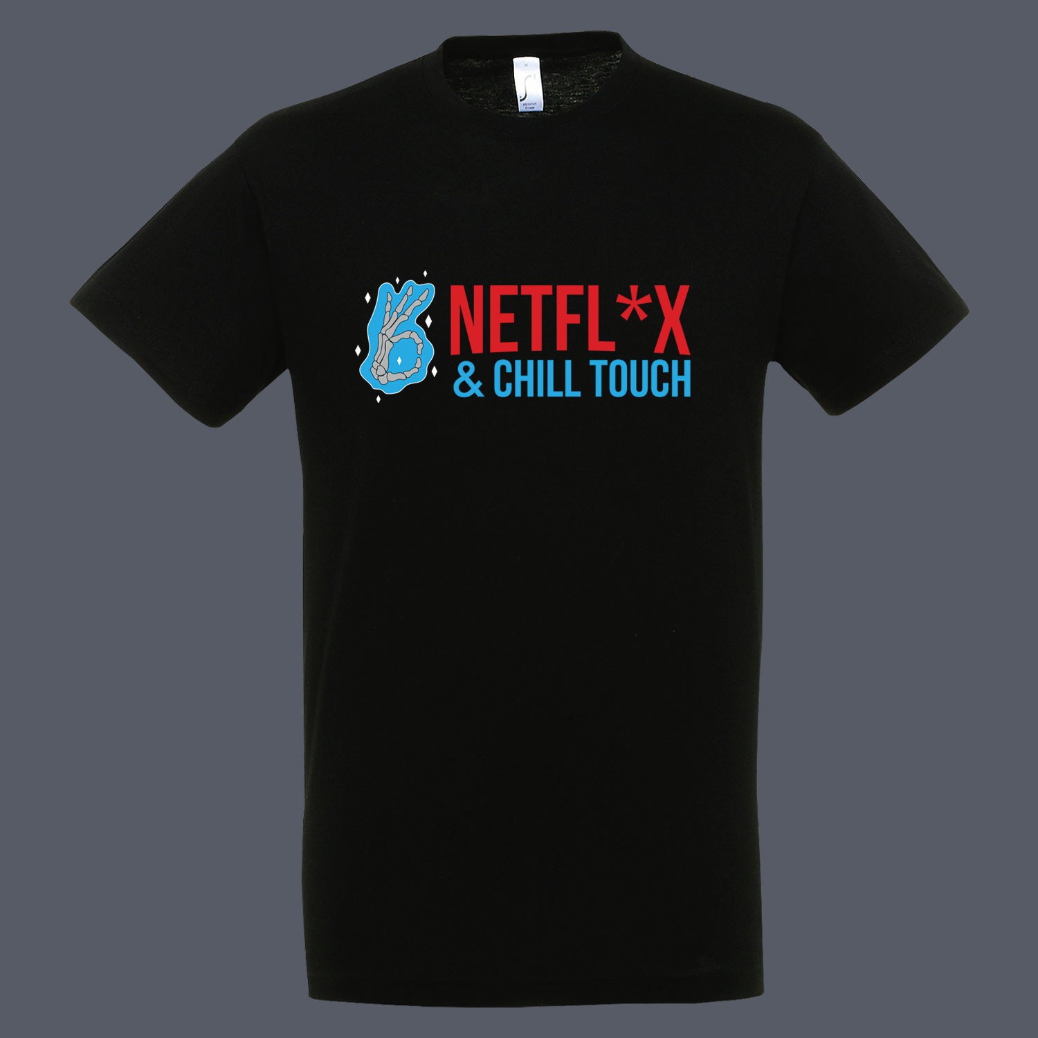 Netflix & Chill Touch Tshirt Black
